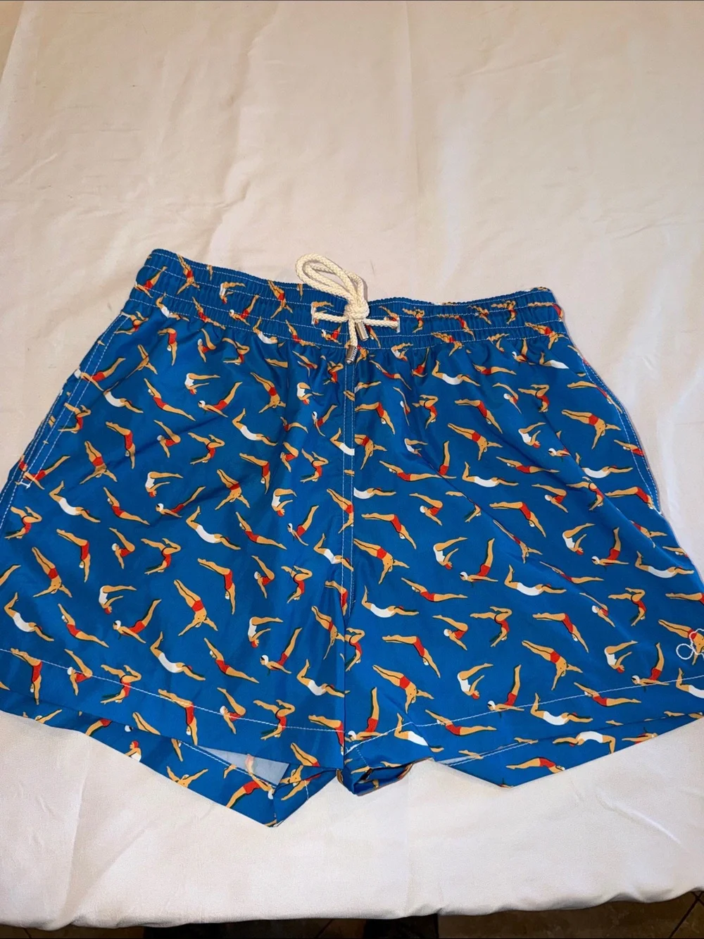 T0109205 ARRELS Men's divers printed Swim shorts SZ S